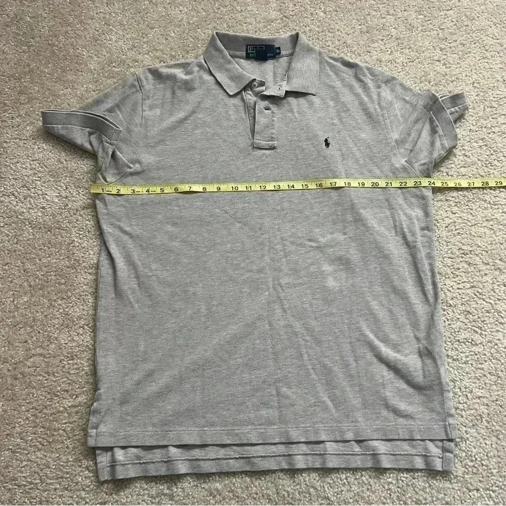 Polo By Ralph Lauren Men’s Cotton Gray Polo Shirt Short Sleeve Size XL Collared